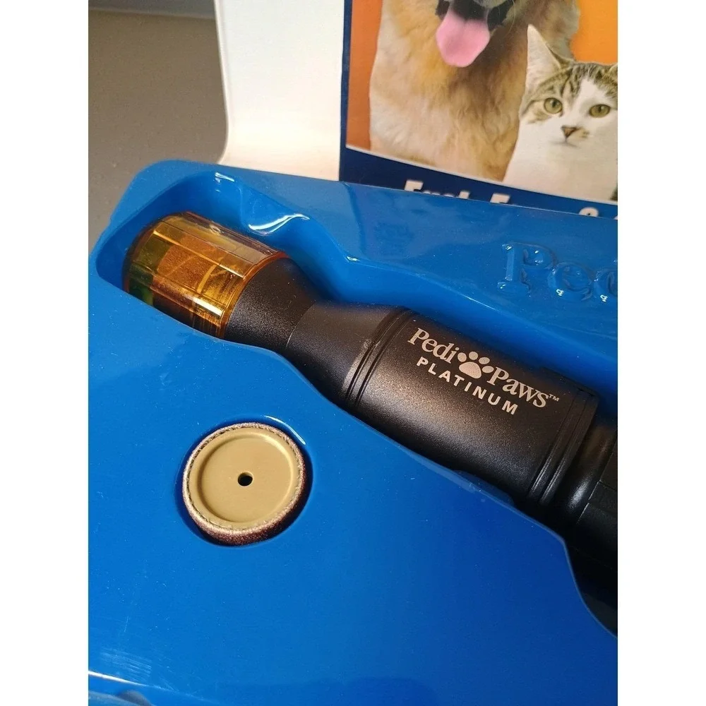 PediPaws Platinum Pet Nail Trimmer Dog Cat Black New Open Box Cordless Quiet